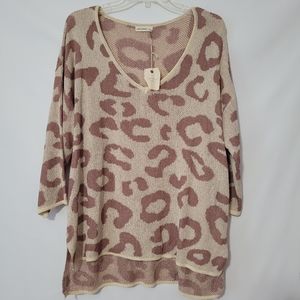 Andthewhy On the Mauve Lightweight  Sweater Size M/L NWT